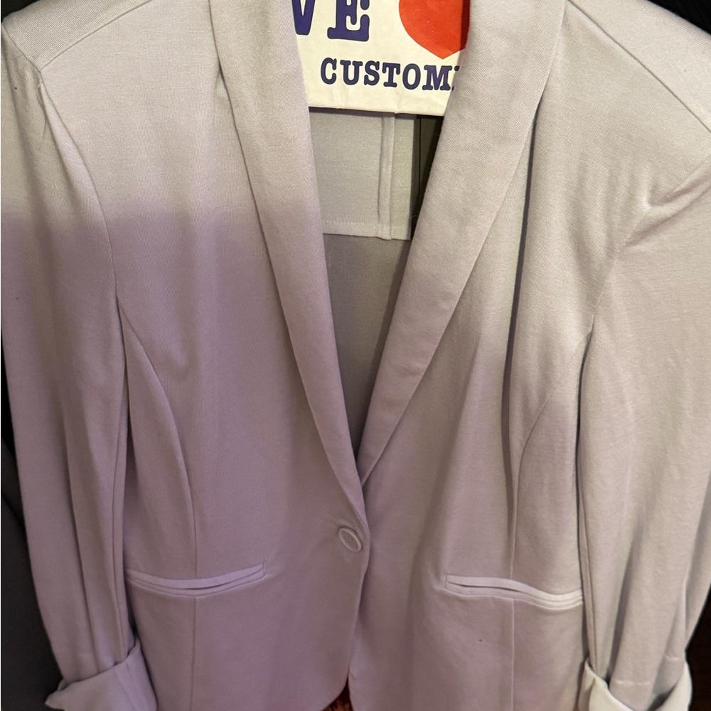 Armani Exchange Women's Light Gray Blazer